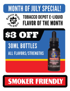 TD E-JUICE FLAVOR OF THE MONTH SPECIAL: JULY