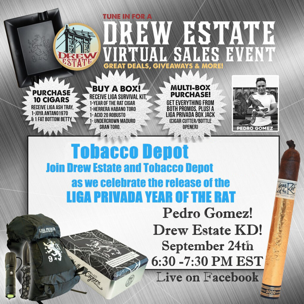 Drew Estate Virtual Sales Event