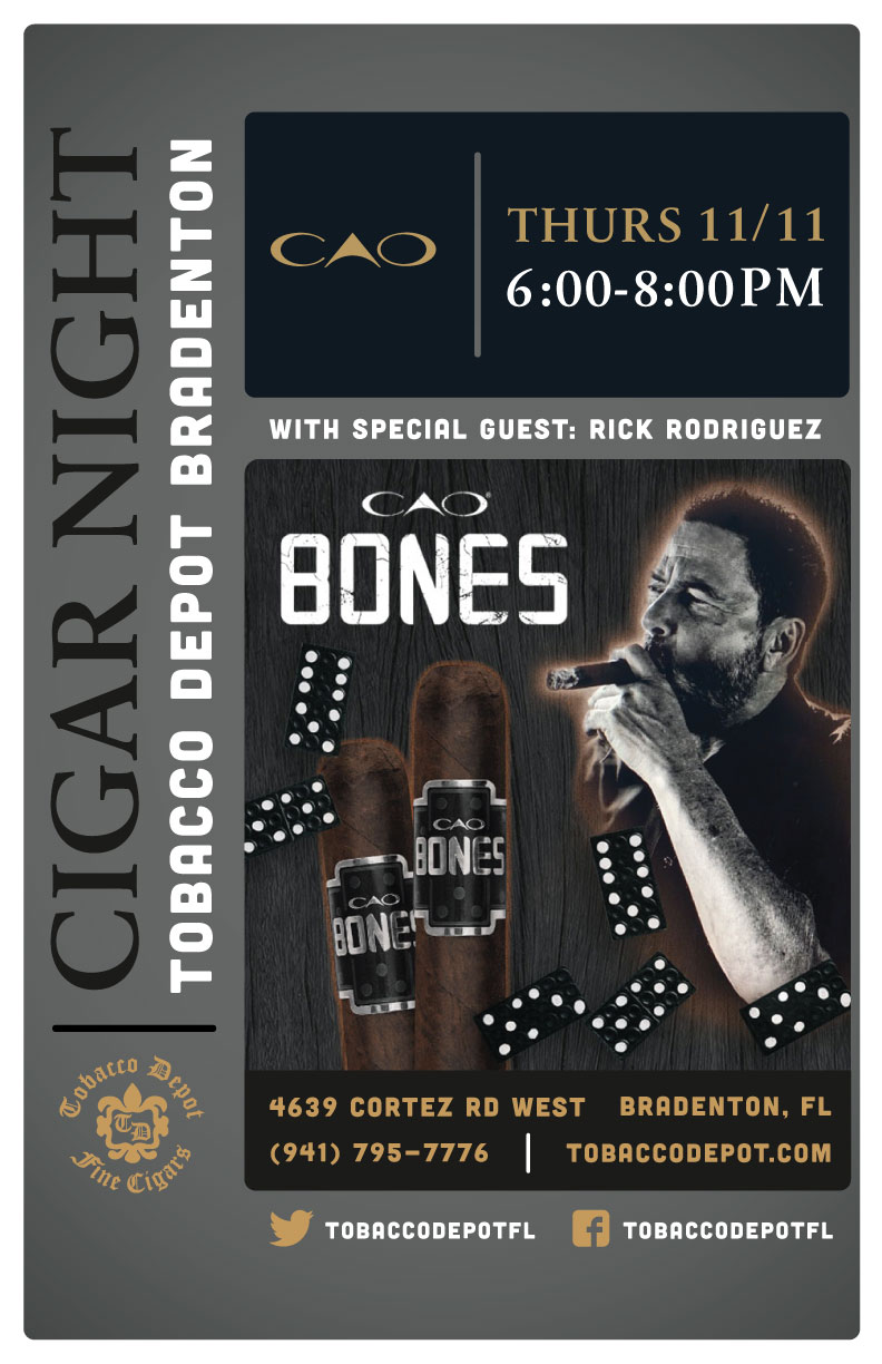CAO – featuring Ricky Rodriguez 11/11 from 6PM-8PM at Bradenton TD