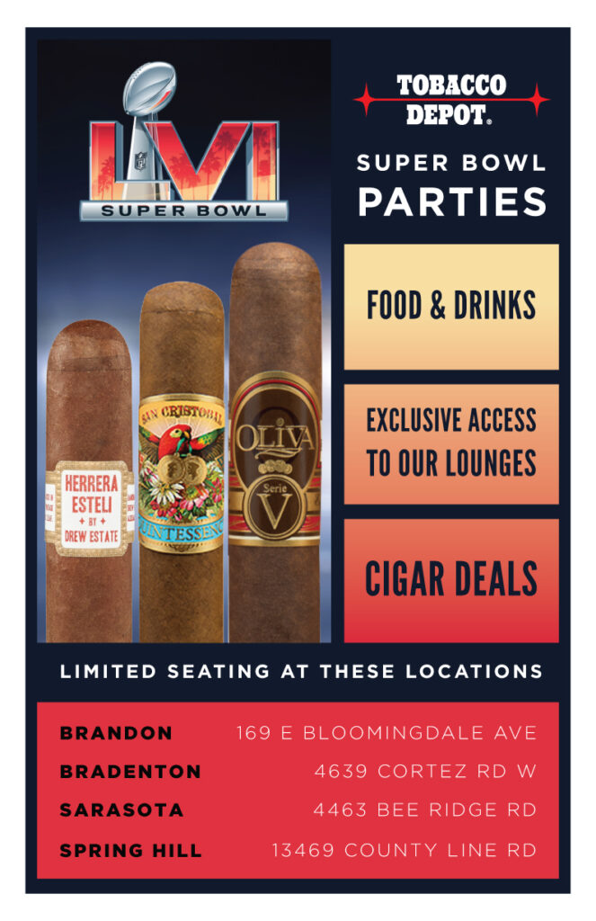 Super Bowl LVI 🏈 Parties At Tobacco Depot