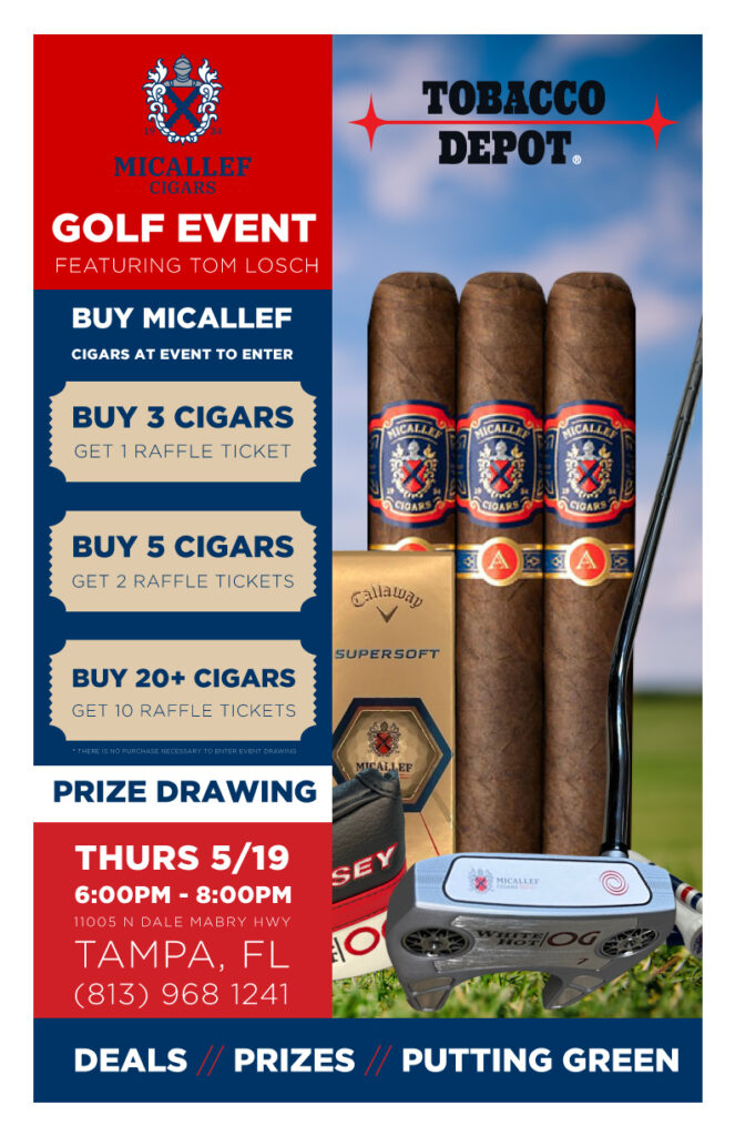 Micallef Golf Event ⛳  Tobacco Depot Tampa 5/19 6-8PM