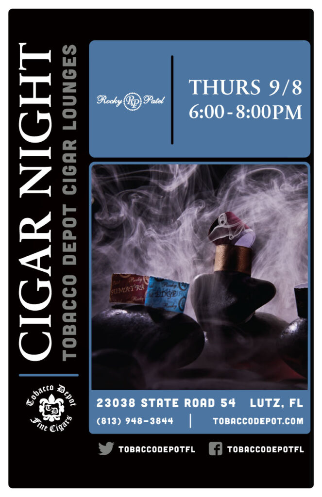 Rocky Patel Cigars in Lutz, FL  // Thurs 9/8 6:00pm-8:00pm