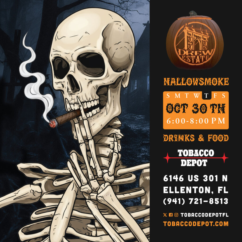 Drew Estate Hallowsmoke in Ellenton  // Thursday 10/30 6:00pm-8:00pm