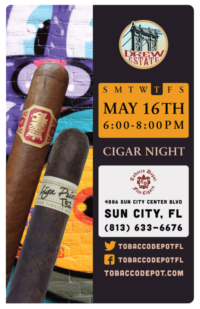 Drew Estate Cigars At Tobacco Depot Sun City Thursday 5/16 from 6PM-8PM