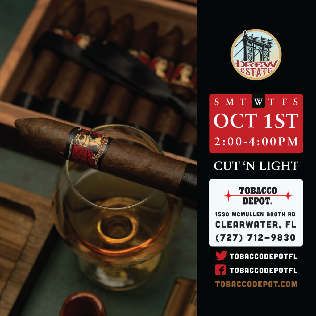 Drew Estate Cut & Light – 10/01 from 2:00PM-4:00PM at Clearwater TD