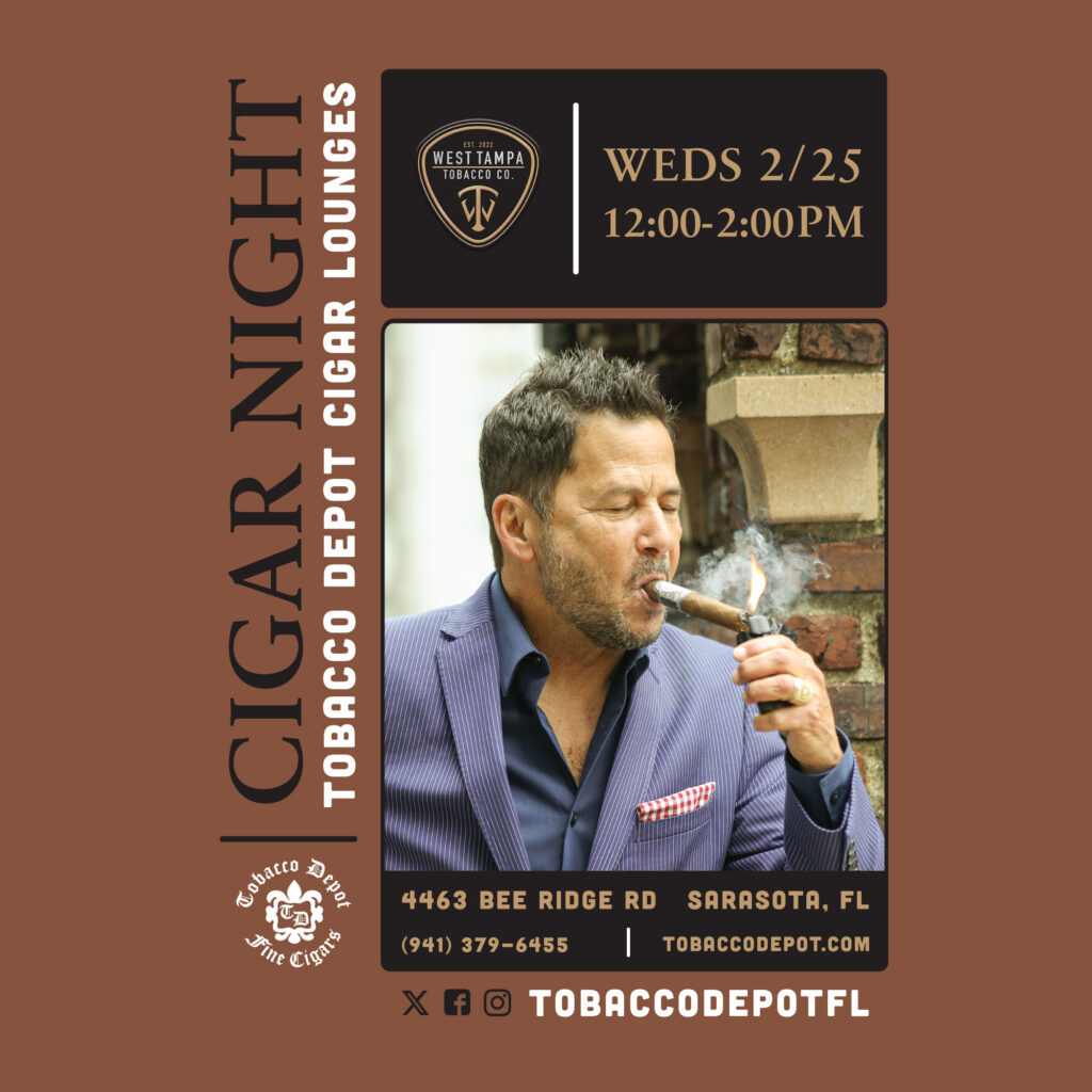 West Tampa Tobacco Co at Tobacco Depot Sarasota | 2/25 • 12–2 PM